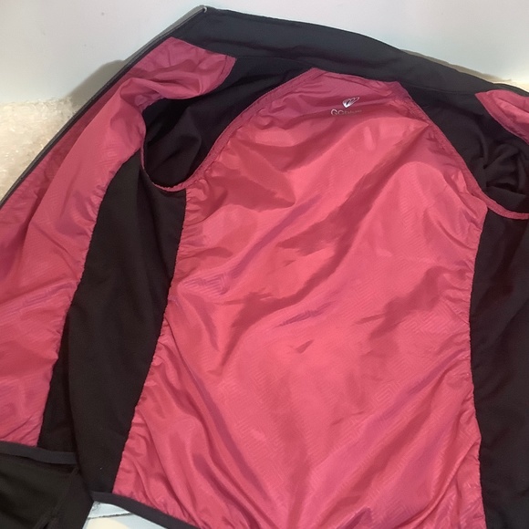 Jacket GGblue Black Quilted Front / Back Sz Small Stretch - Picture 8 of 11